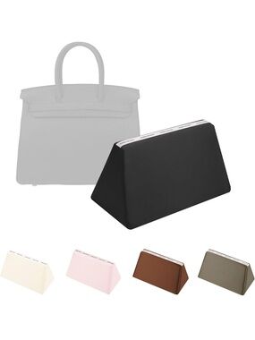Purse Pillow Birkin 30,Satin/Memory Foam , Durable Structure,Black,BK30 Retourné